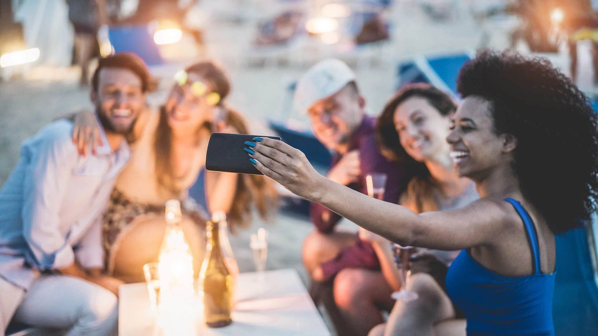 People taking a photo together